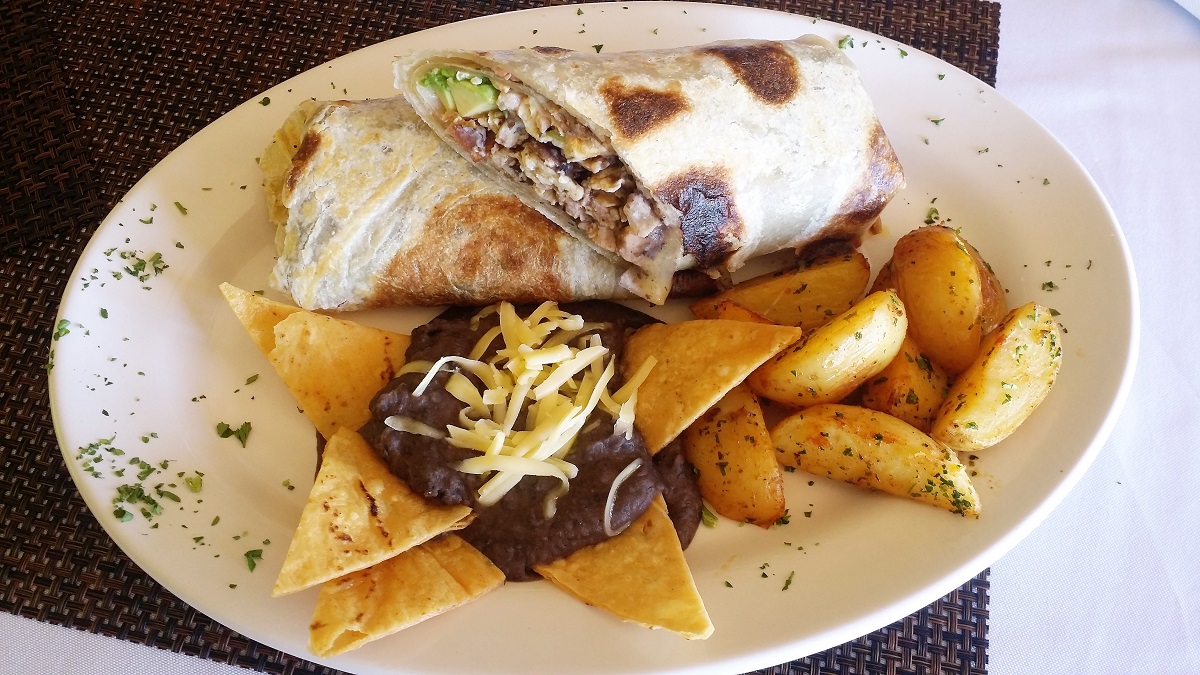 Breakfast Burrito at Cerritos Beach Inn